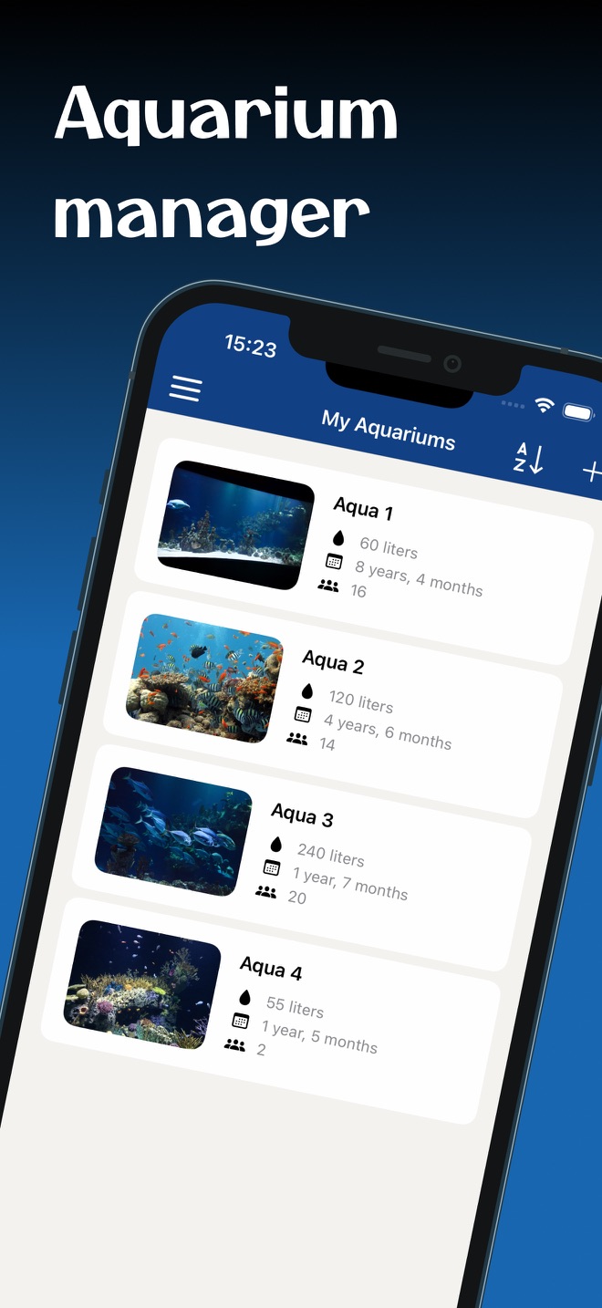 Liste des aquariums