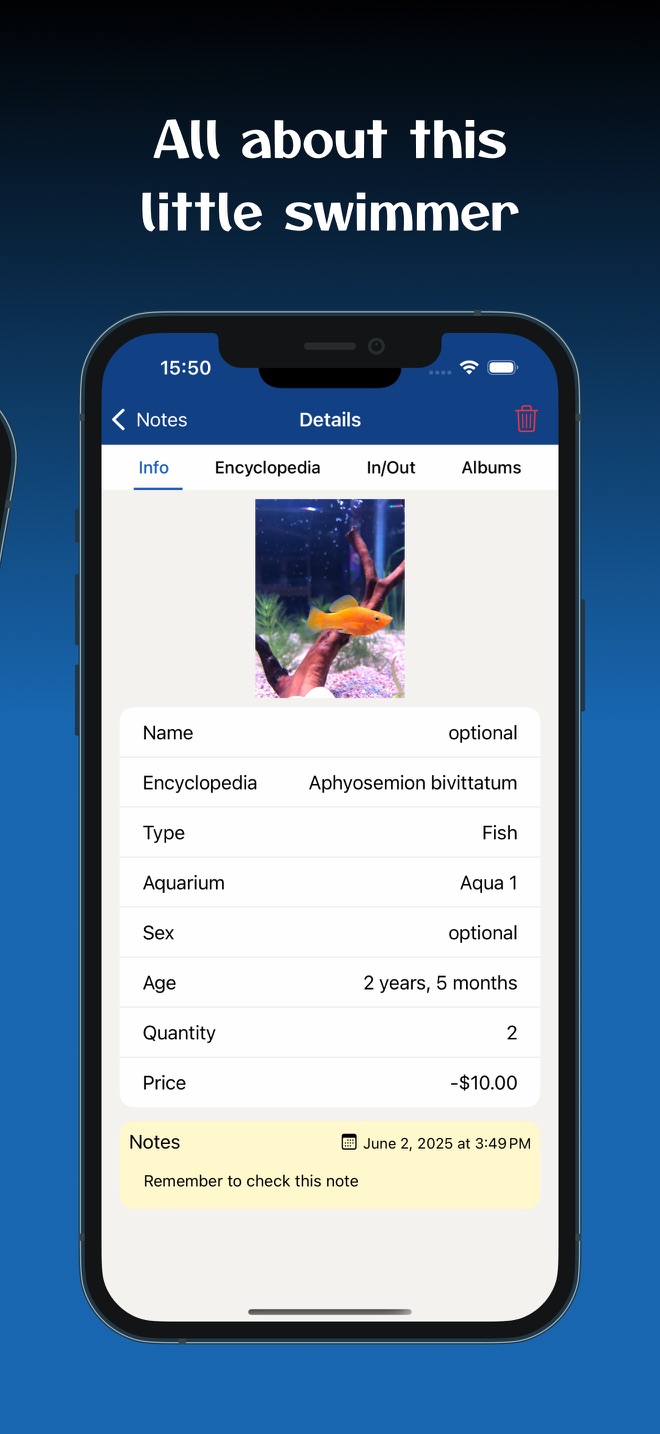 Photos et albums aquarium